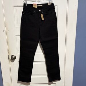 Women's Straight Leg Black Jeans